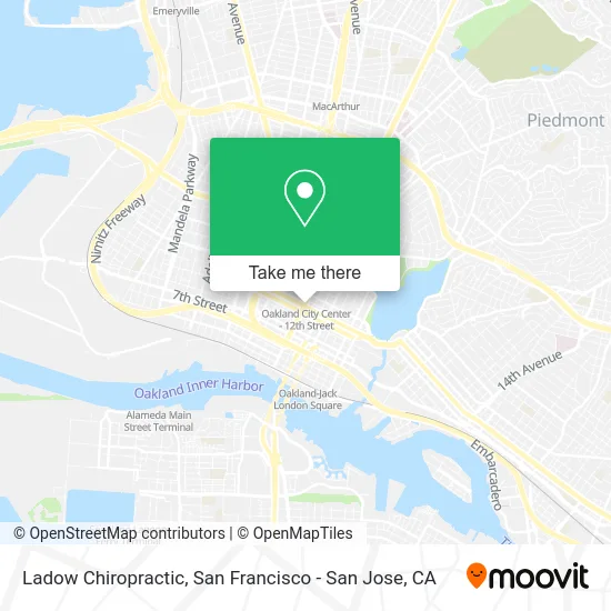 Ladow Chiropractic map