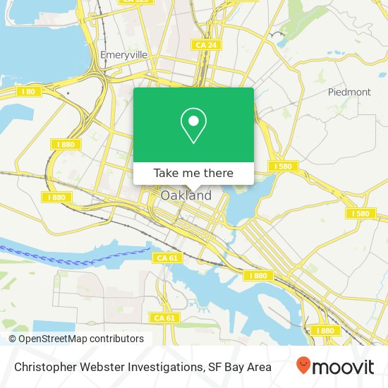 Mapa de Christopher Webster Investigations