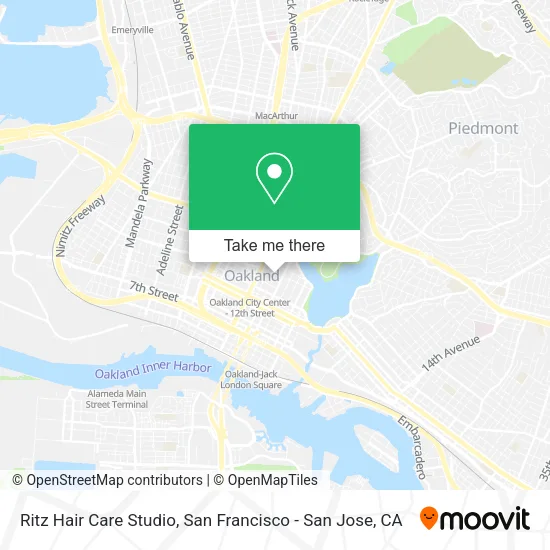 Mapa de Ritz Hair Care Studio