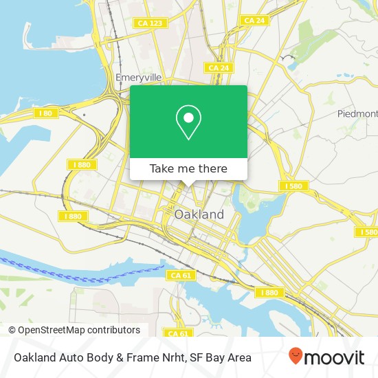 Mapa de Oakland Auto Body & Frame Nrht