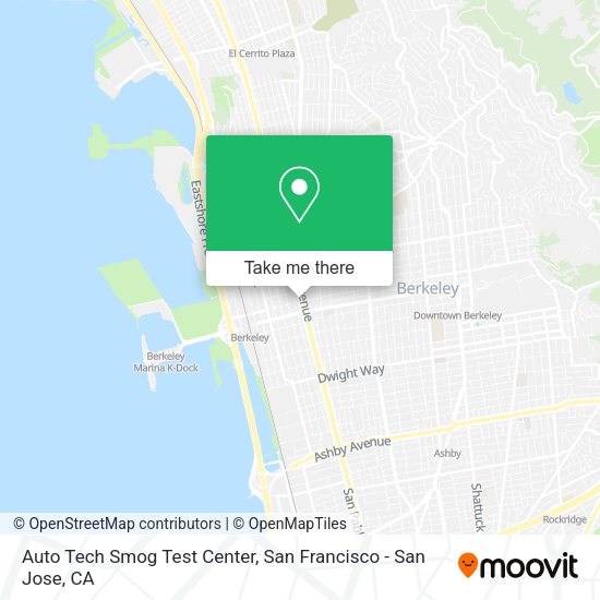 Auto Tech Smog Test Center map