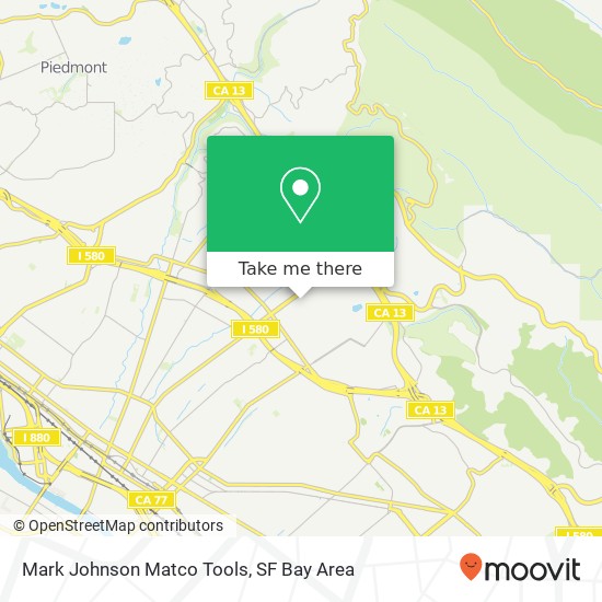 Mapa de Mark Johnson Matco Tools