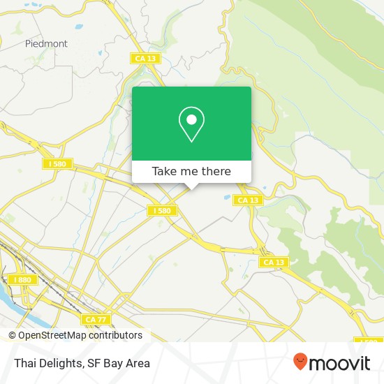 Thai Delights map