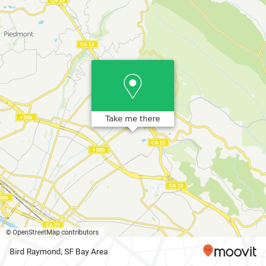 Bird Raymond map