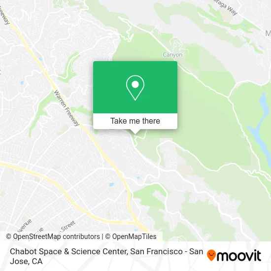 Chabot Space & Science Center map