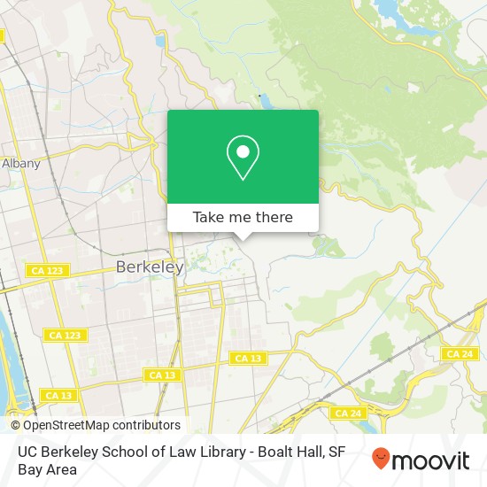 UC Berkeley School of Law Library - Boalt Hall map