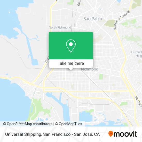 Mapa de Universal Shipping