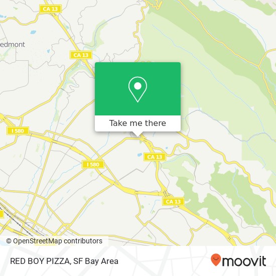 RED BOY PIZZA map