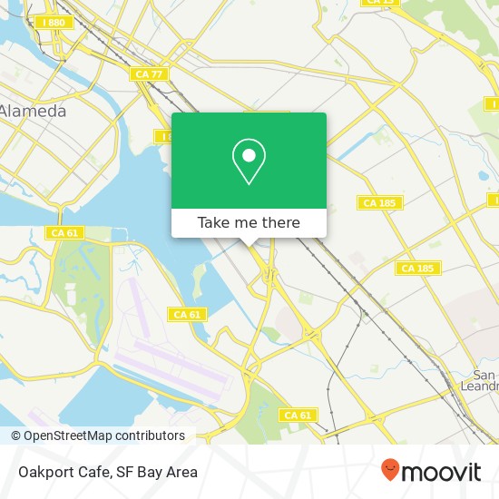 Oakport Cafe map