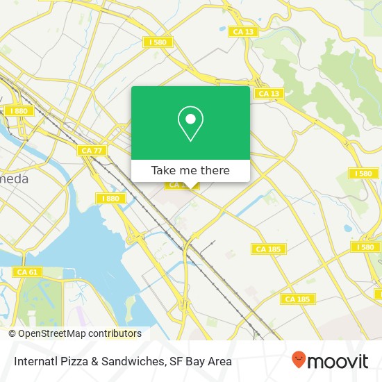 Internatl Pizza & Sandwiches map