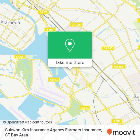 Mapa de Sukwon Kim Insurance Agency Farmers Insurance