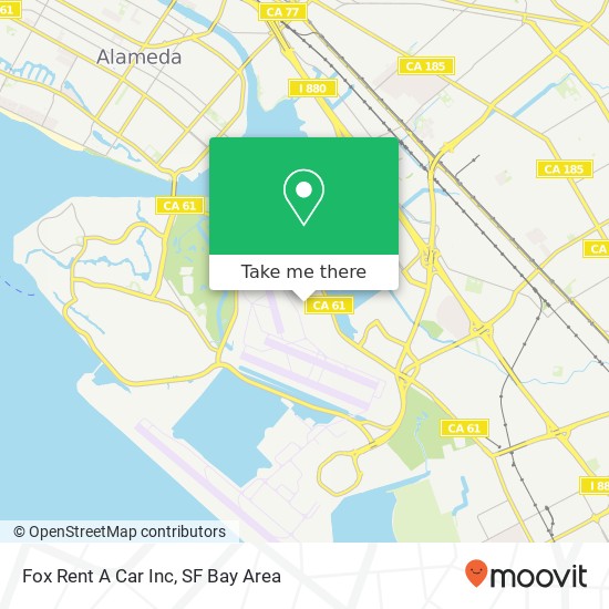 Fox Rent A Car Inc map