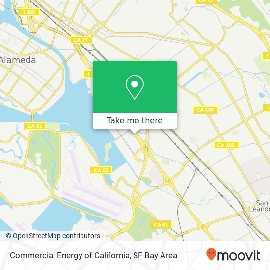 Mapa de Commercial Energy of California