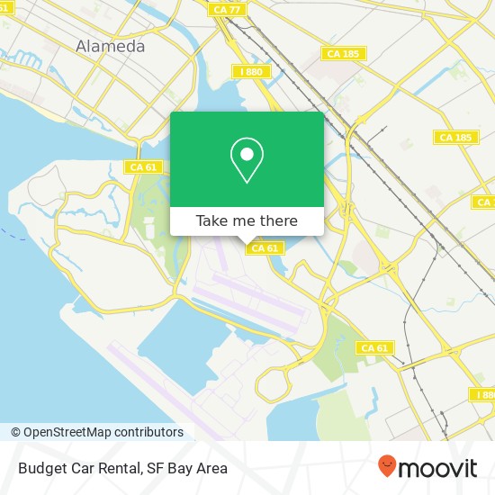 Mapa de Budget Car Rental