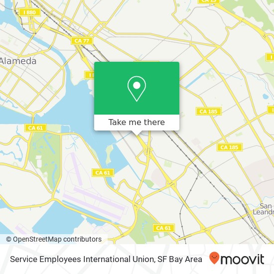 Service Employees International Union map