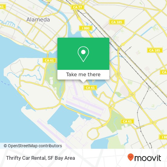 Mapa de Thrifty Car Rental