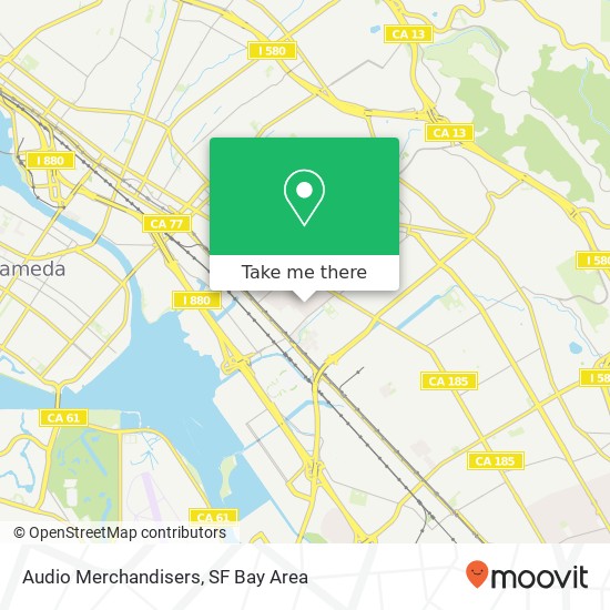 Audio Merchandisers map