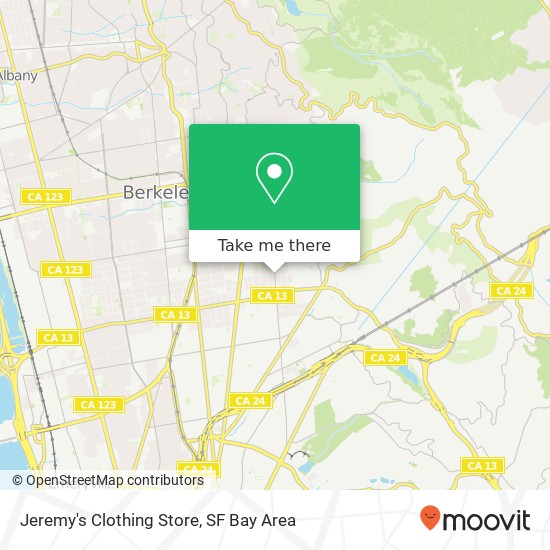 Mapa de Jeremy's Clothing Store