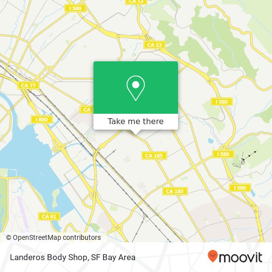 Mapa de Landeros Body Shop