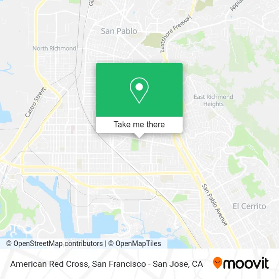 American Red Cross map