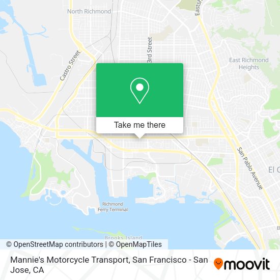 Mannie's Motorcycle Transport map