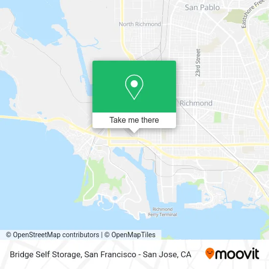Mapa de Bridge Self Storage