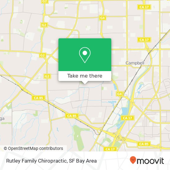 Rutley Family Chiropractic map