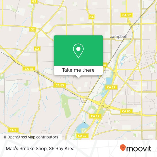 Mapa de Mac's Smoke Shop