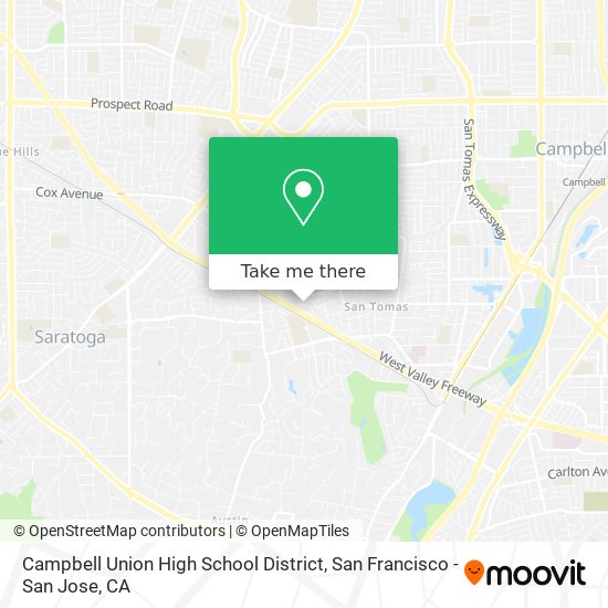 Mapa de Campbell Union High School District