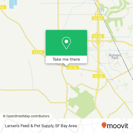 Mapa de Larsen's Feed & Pet Supply