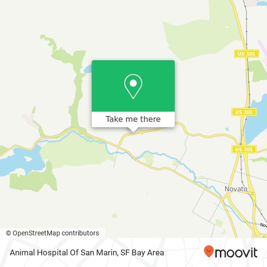 Animal Hospital Of San Marin map