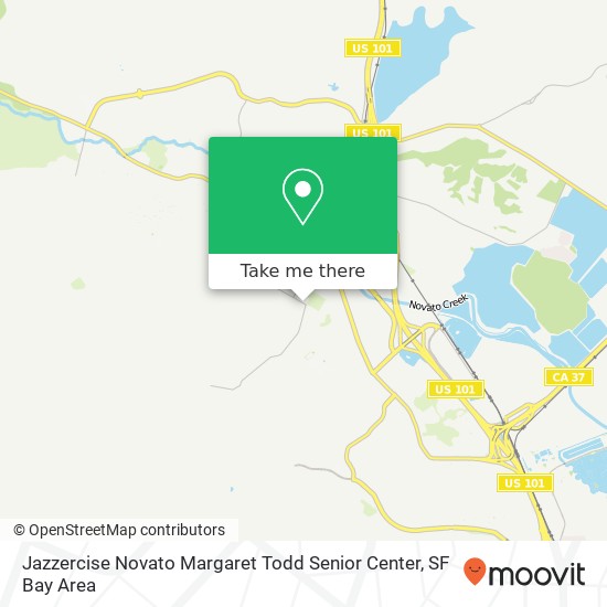 Mapa de Jazzercise Novato Margaret Todd Senior Center