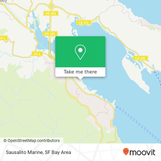 Mapa de Sausalito Marine