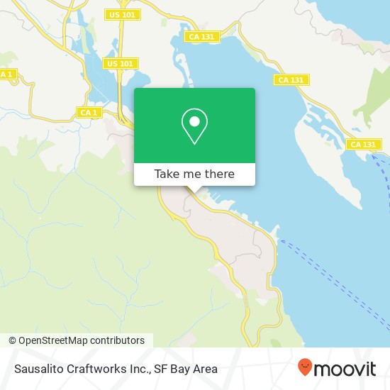 Sausalito Craftworks Inc. map