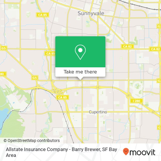 Mapa de Allstate Insurance Company - Barry Brewer