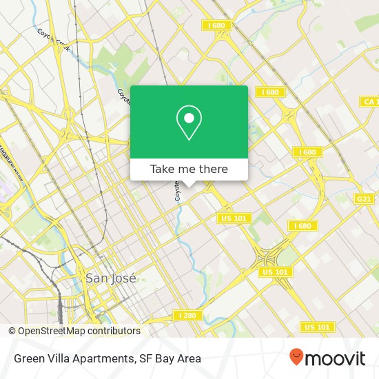 Green Villa Apartments map