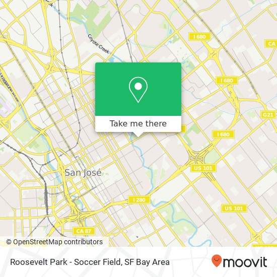 Mapa de Roosevelt Park - Soccer Field