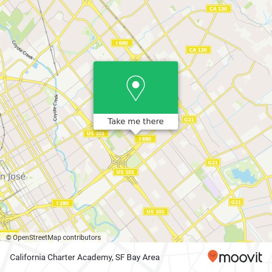 California Charter Academy map