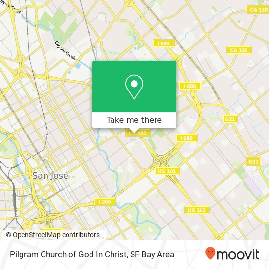 Pilgram Church of God In Christ map