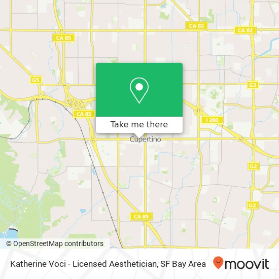 Katherine Voci - Licensed Aesthetician map