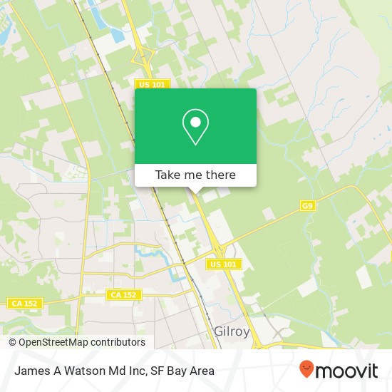 James A Watson Md Inc map