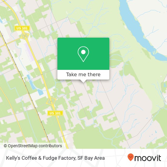 Mapa de Kelly's Coffee & Fudge Factory