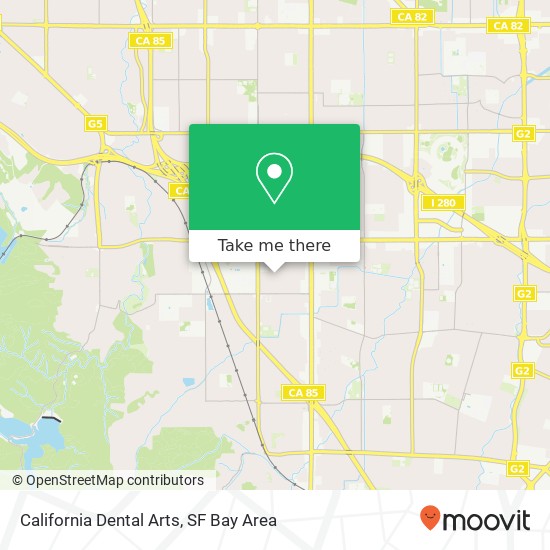 California Dental Arts map