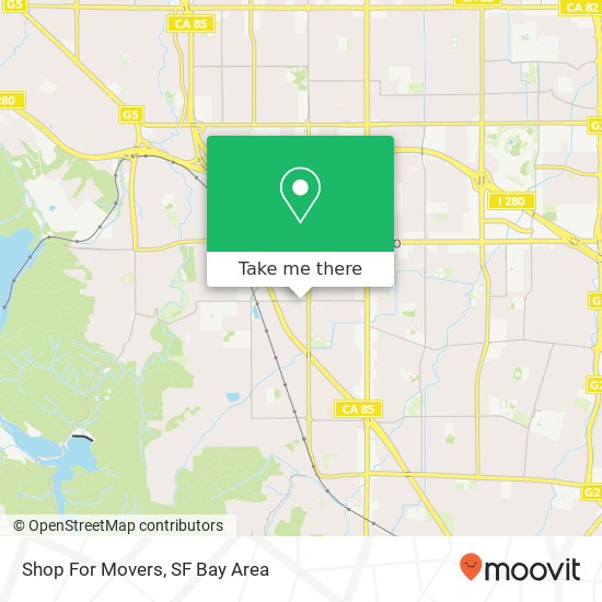 Mapa de Shop For Movers