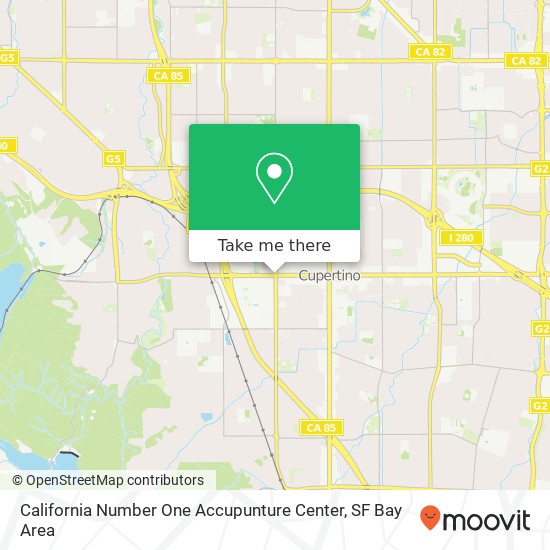 Mapa de California Number One Accupunture Center