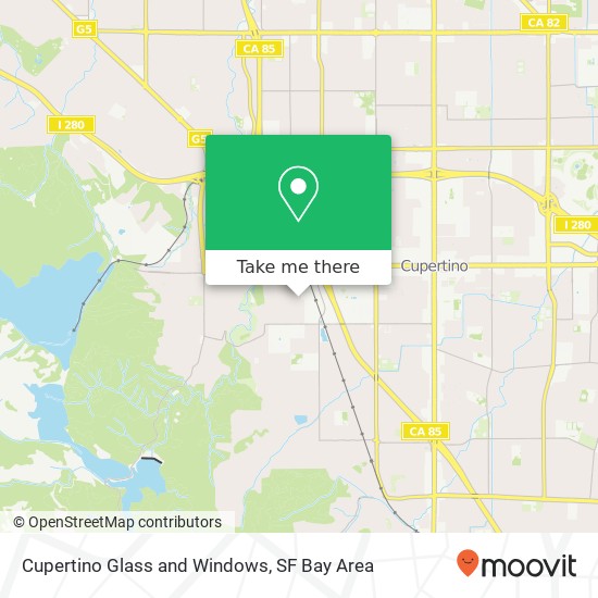 Cupertino Glass and Windows map