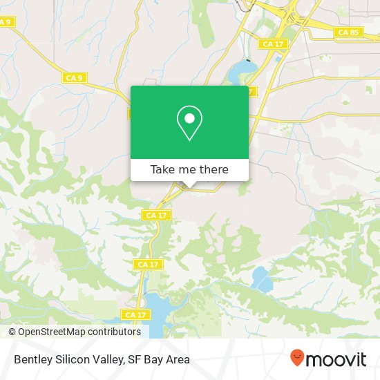 Mapa de Bentley Silicon Valley