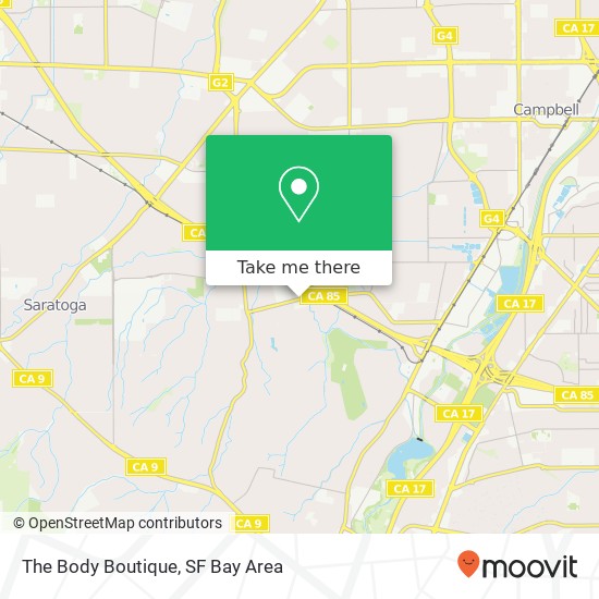 The Body Boutique map