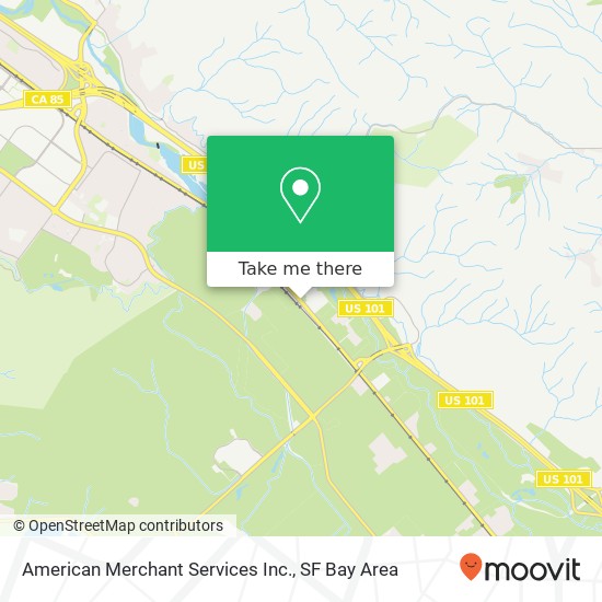 Mapa de American Merchant Services Inc.