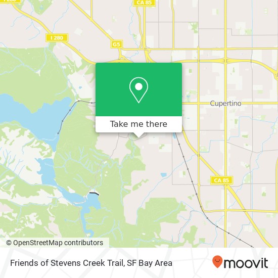 Mapa de Friends of Stevens Creek Trail